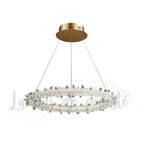 Candelabru LED 24W Moonstone Gold 400, LED inclus, 1 surse de iluminare, Lumina: Cald, Natural, Rece